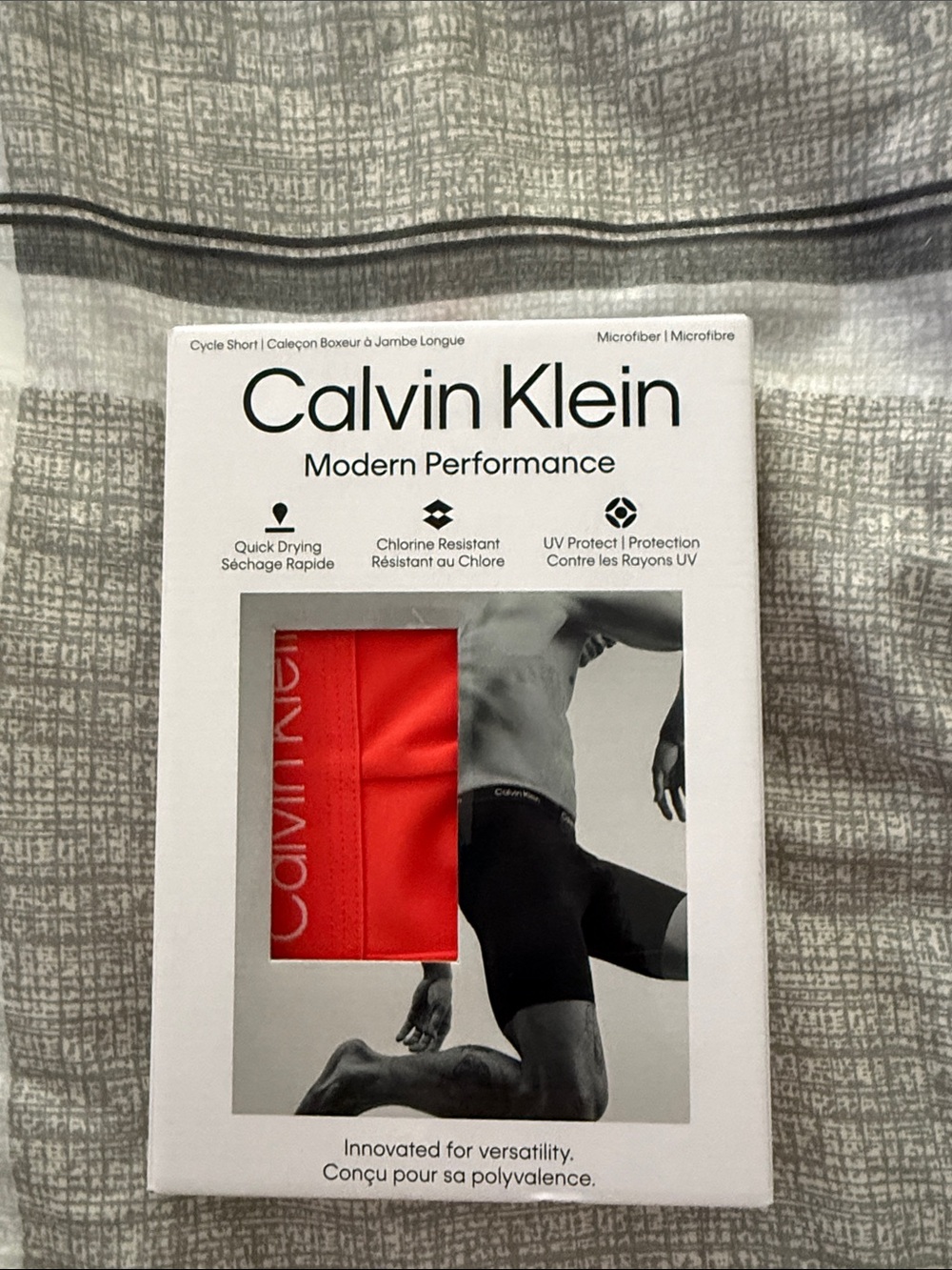 Calvin Klein Modern Performance Bright Red Microfiber Boxer Briefs